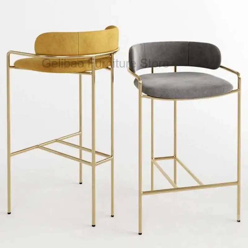 Luxury Modern Bar Stools Kitchen Metal Home Stool High Chair Bedroom High Sillas Para Comedor Restaurant Furniture
Luxury Modern Bar Stools Kitchen Metal Home Stool High Chair Bedroom High Sillas Para Comedor Restaurant Furniture