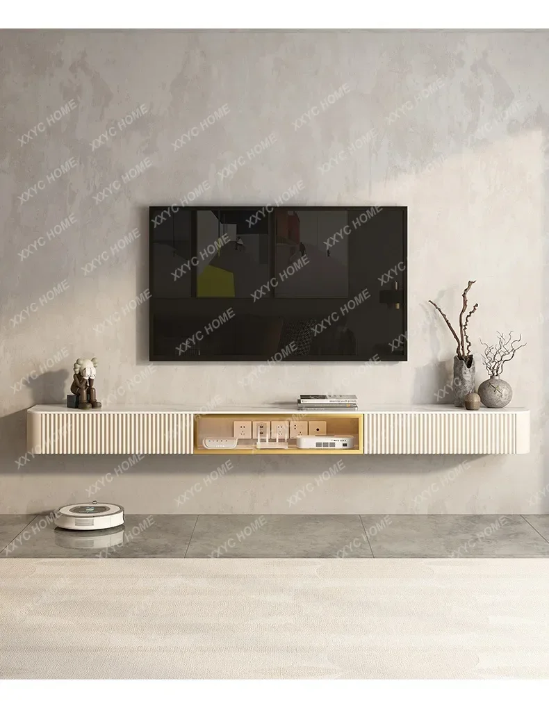 Rock Slab Suspended TV Cabinet and Coffee Table Set Modern Minimalist Light Luxury Hanging TV Cabinet
Rock Slab Suspended TV Cabinet and Coffee Table Set Modern Minimalist Light Luxury Hanging TV Cabinet