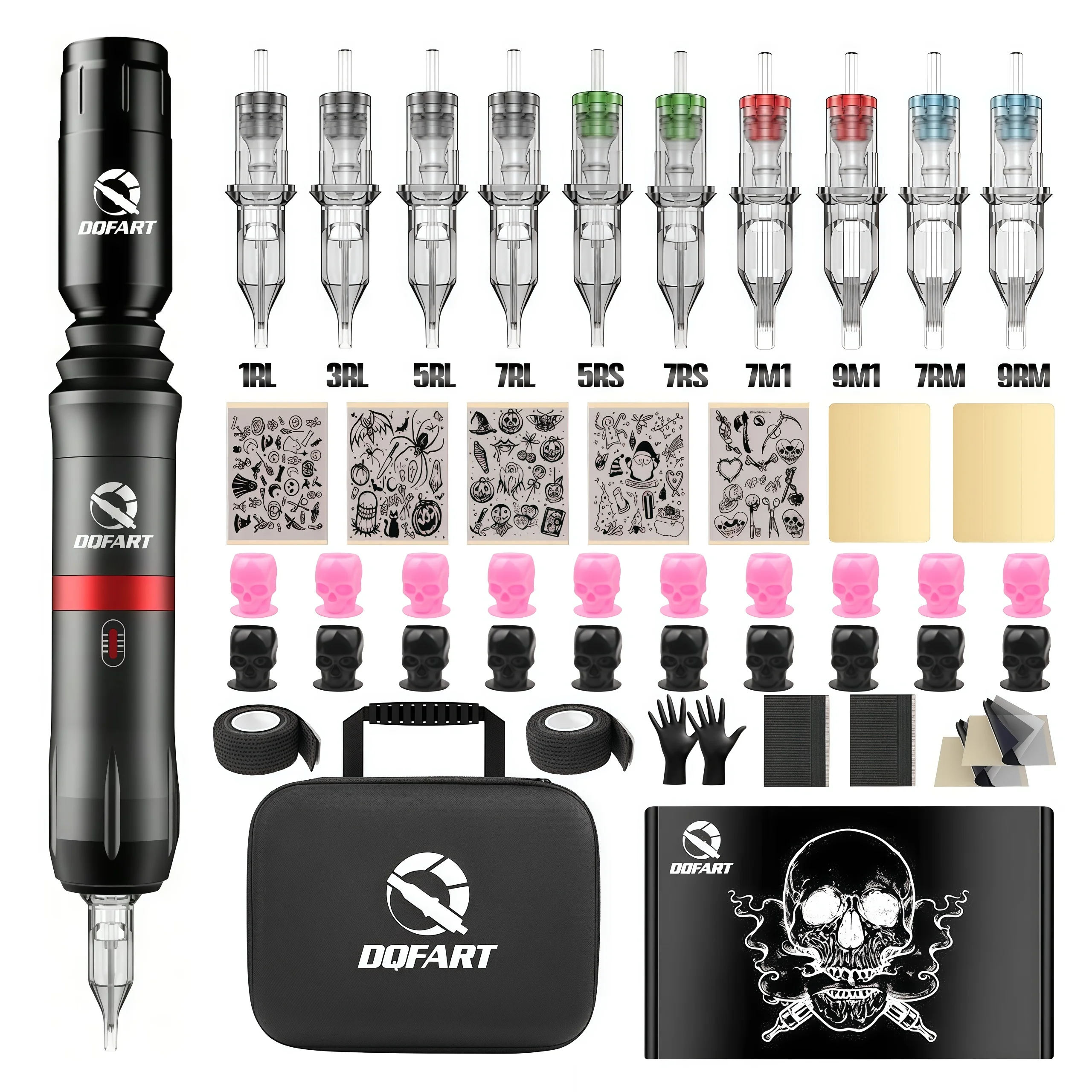 DQFART Wireless Tattoo Kit Rotary Tattoo Machine Set with 10PCS Tattoo Cartridge Needles Makeup Tools for Tattoo Artist
DQFART Wireless Tattoo Kit Rotary Tattoo Machine Set with 10PCS Tattoo Cartridge Needles Makeup Tools for Tattoo Artist