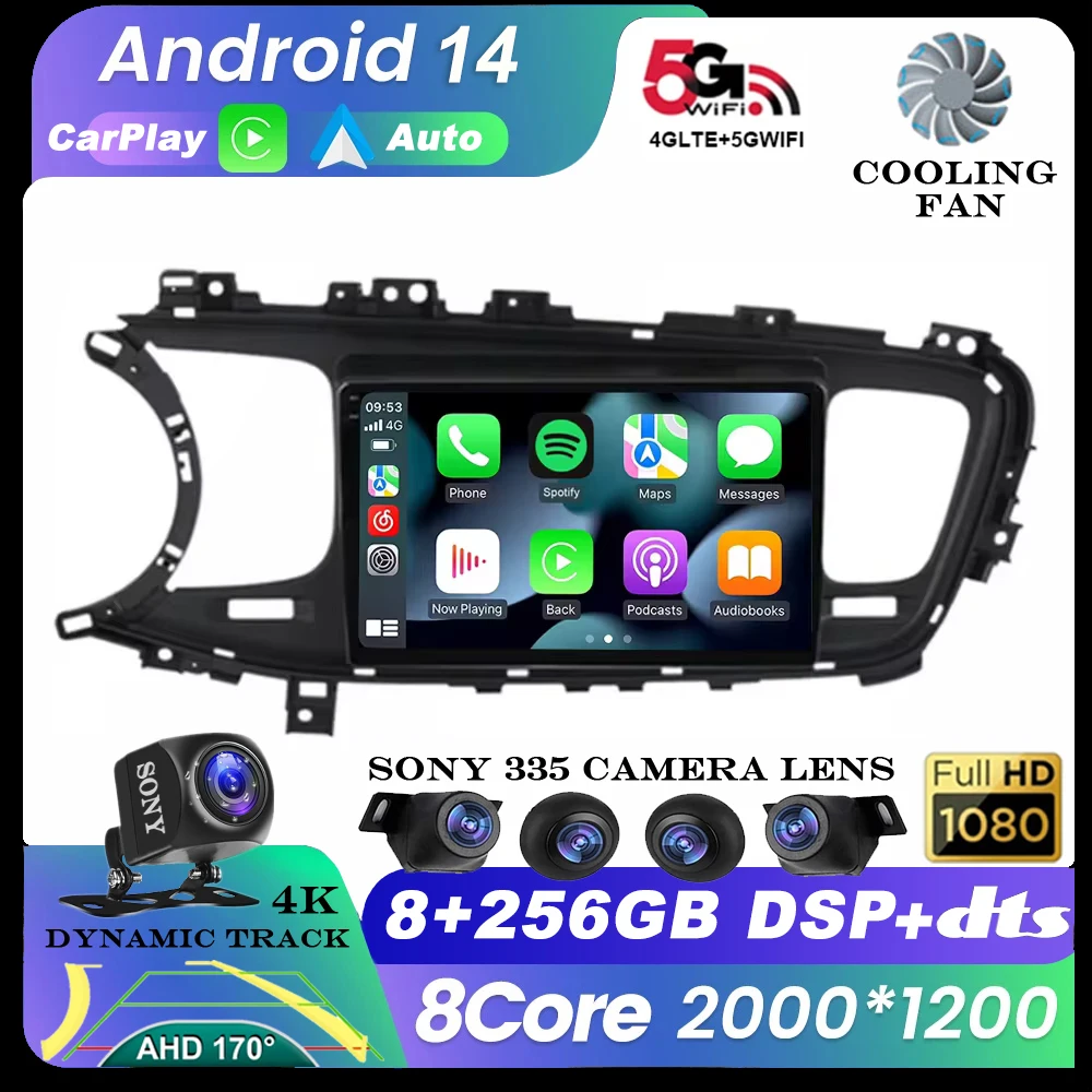 Android 14 Car Radio For KIA K5 Optima 3 TF 2010 - 2015 Autoradio Touchscreen Radio Multimedia Video Player Navigation GPS
Android 14 Car Radio For KIA K5 Optima 3 TF 2010 - 2015 Autoradio Touchscreen Radio Multimedia Video Player Navigation GPS