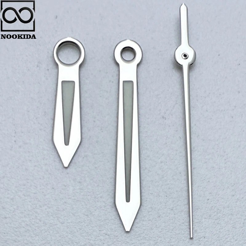 NOOKIDA Silver Simple Polished Hands Green Luminous for Japan NH35/NH36/4R/7S Automatic Movement Mechanical Watch Accessories
NOOKIDA Silver Simple Polished Hands Green Luminous for Japan NH35/NH36/4R/7S Automatic Movement Mechanical Watch Accessories