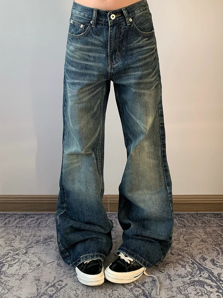 High Waist Loose Straight Leg Jeans Women's Autumn Winter New Style American Retro Spicy Girl Denim Pants Floor-Length Trousers
High Waist Loose Straight Leg Jeans Women's Autumn Winter New Style American Retro Spicy Girl Denim Pants Floor-Length Trousers