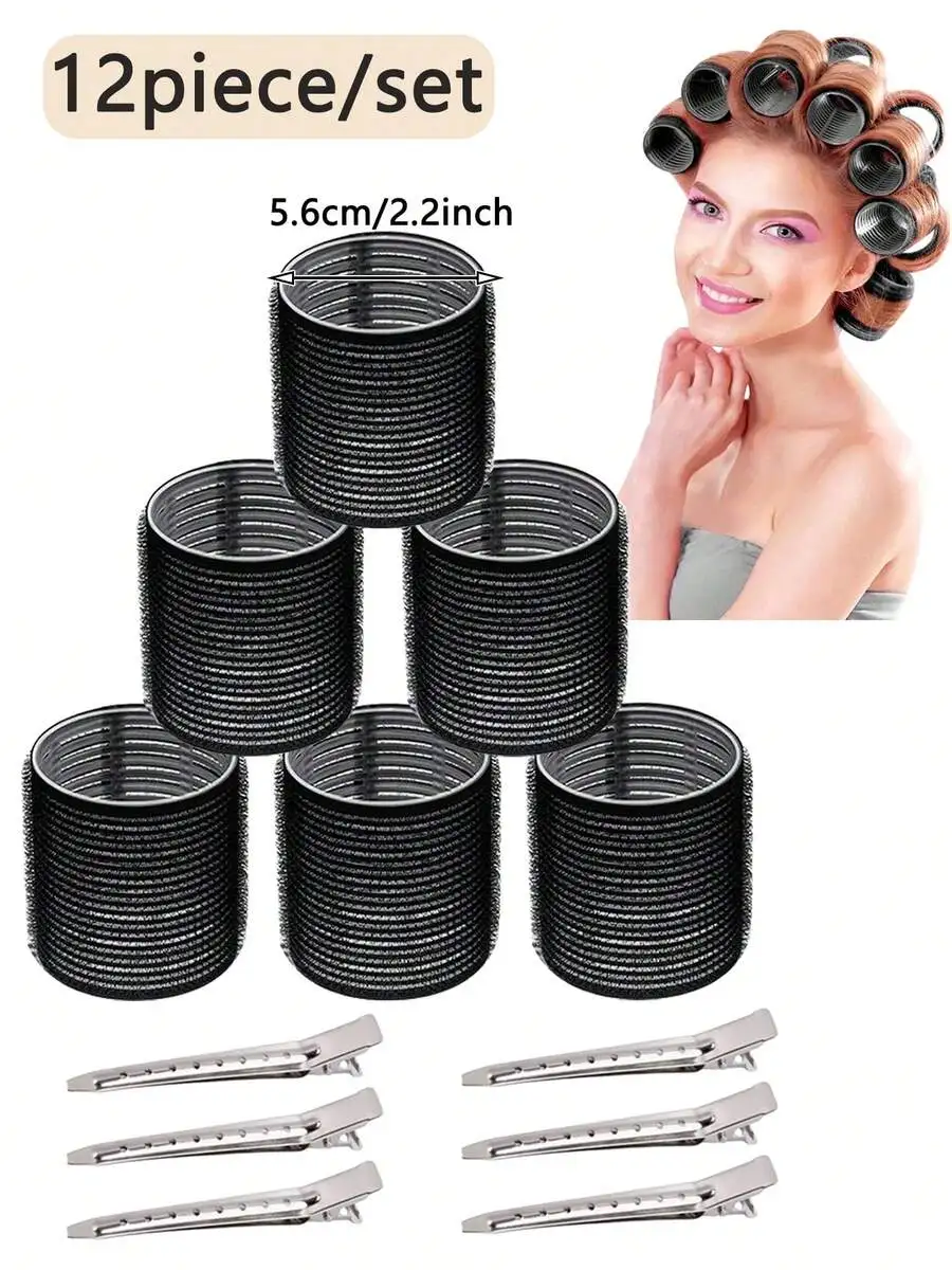 12PCS Hair Curling Rods With Clips For Long Medium Short Hair Diy Styling Tools
12PCS Hair Curling Rods With Clips For Long Medium Short Hair Diy Styling Tools