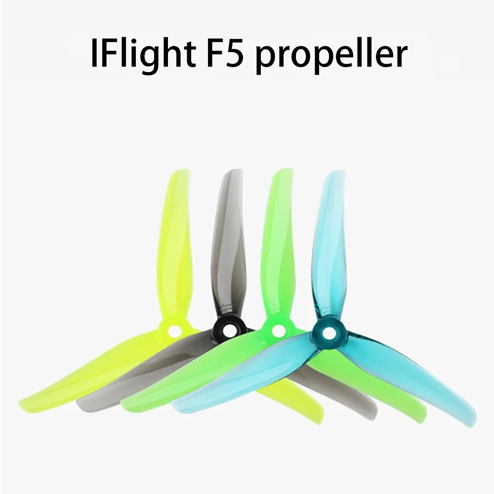 2 pair iFlight Nazgul F5 5" 3-Blade Propeller for Racing/Freestyle Drones - Durable PC, High Speed, 4PCS (2 Pairs)
2 pair iFlight Nazgul F5 5" 3-Blade Propeller for Racing/Freestyle Drones - Durable PC, High Speed, 4PCS (2 Pairs)