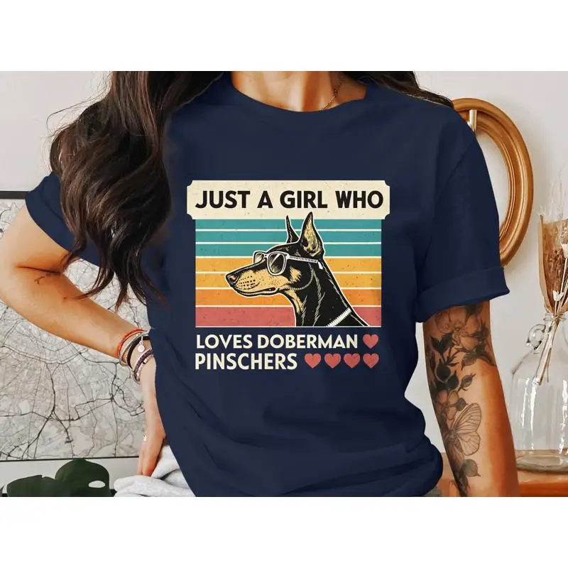Just a Girl Who Loves Doberman Pinschers Dog Lover T Shirt Vintage Retro Cute Owner
Just a Girl Who Loves Doberman Pinschers Dog Lover T Shirt Vintage Retro Cute Owner