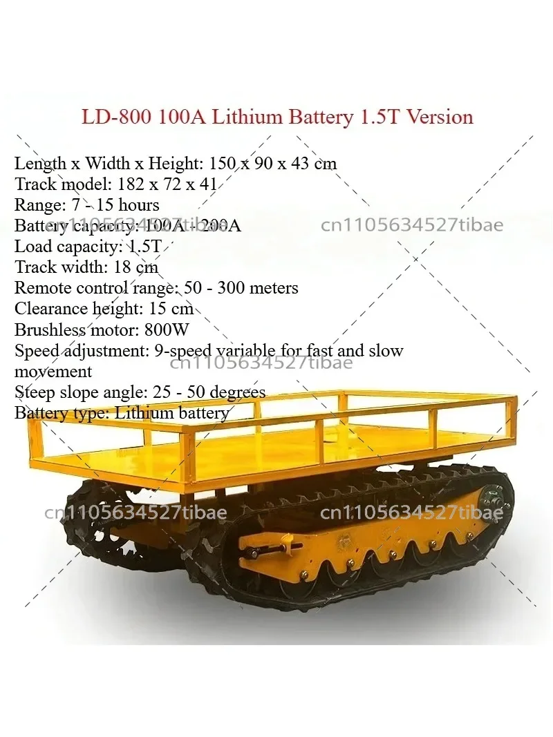 Remote Control Crawler Transporter Brushless Motor All Terrain Tractor Chassis Assembly RC Vehicle Platform
Remote Control Crawler Transporter Brushless Motor All Terrain Tractor Chassis Assembly RC Vehicle Platform