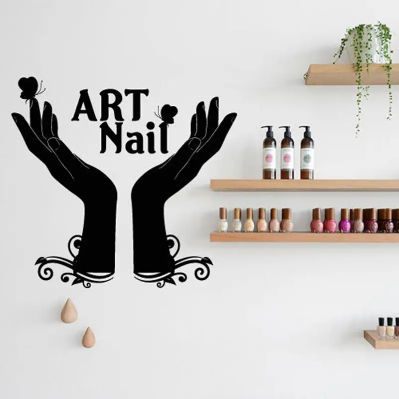 Nail Art Salon Wall Decal Beauty Salon Glass Sticker Vinyl Decor Mural Window 
Nail Art Salon Wall Decal Beauty Salon Glass Sticker Vinyl Decor Mural Window