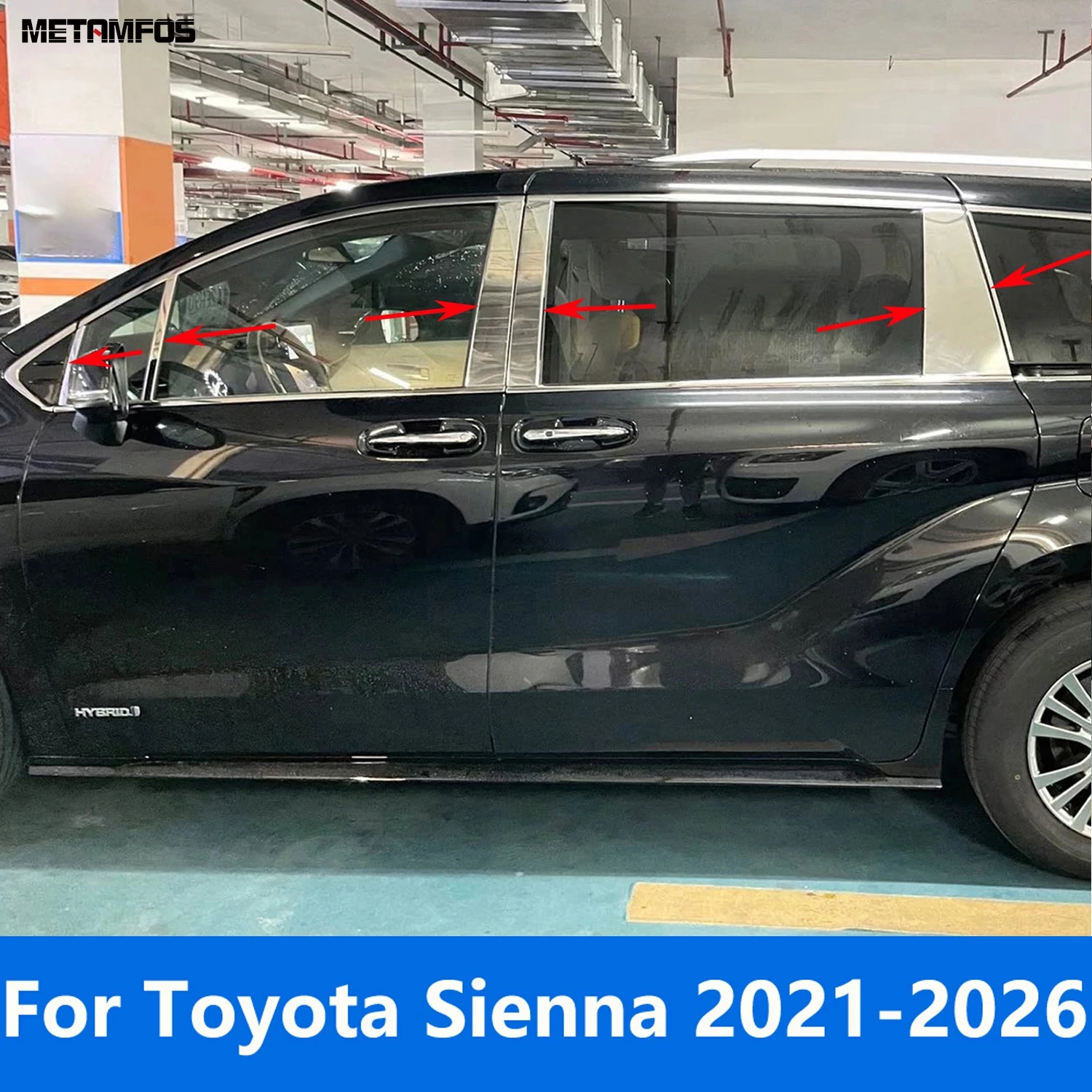 Window Door Column Center B C Pillar Posts Cover Trim For Toyota Sienna 2021-2025 2026 Stainless Steel Accessories Car Styling
Window Door Column Center B C Pillar Posts Cover Trim For Toyota Sienna 2021-2025 2026 Stainless Steel Accessories Car Styling
