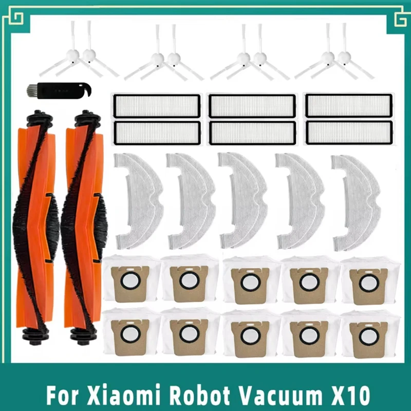 37PCS For Xiaomi Robot Vacuum X10 Replacement Spare Part Main Side Brush Hepa Filter Mop Cloth Dust Bag Accessories Kit
37PCS For Xiaomi Robot Vacuum X10 Replacement Spare Part Main Side Brush Hepa Filter Mop Cloth Dust Bag Accessories Kit