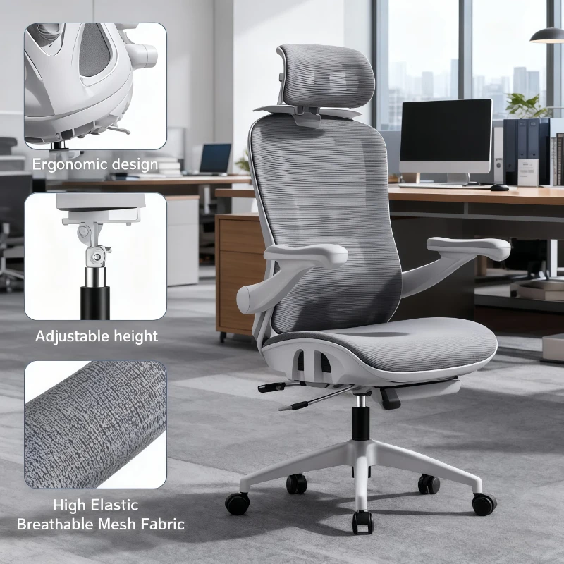 Adjustable Comfortable Ergonomic Chair Computer Chair Sedentary Not Tired Backrest Headrest Silla Gamer Office Furniture
Adjustable Comfortable Ergonomic Chair Computer Chair Sedentary Not Tired Backrest Headrest Silla Gamer Office Furniture