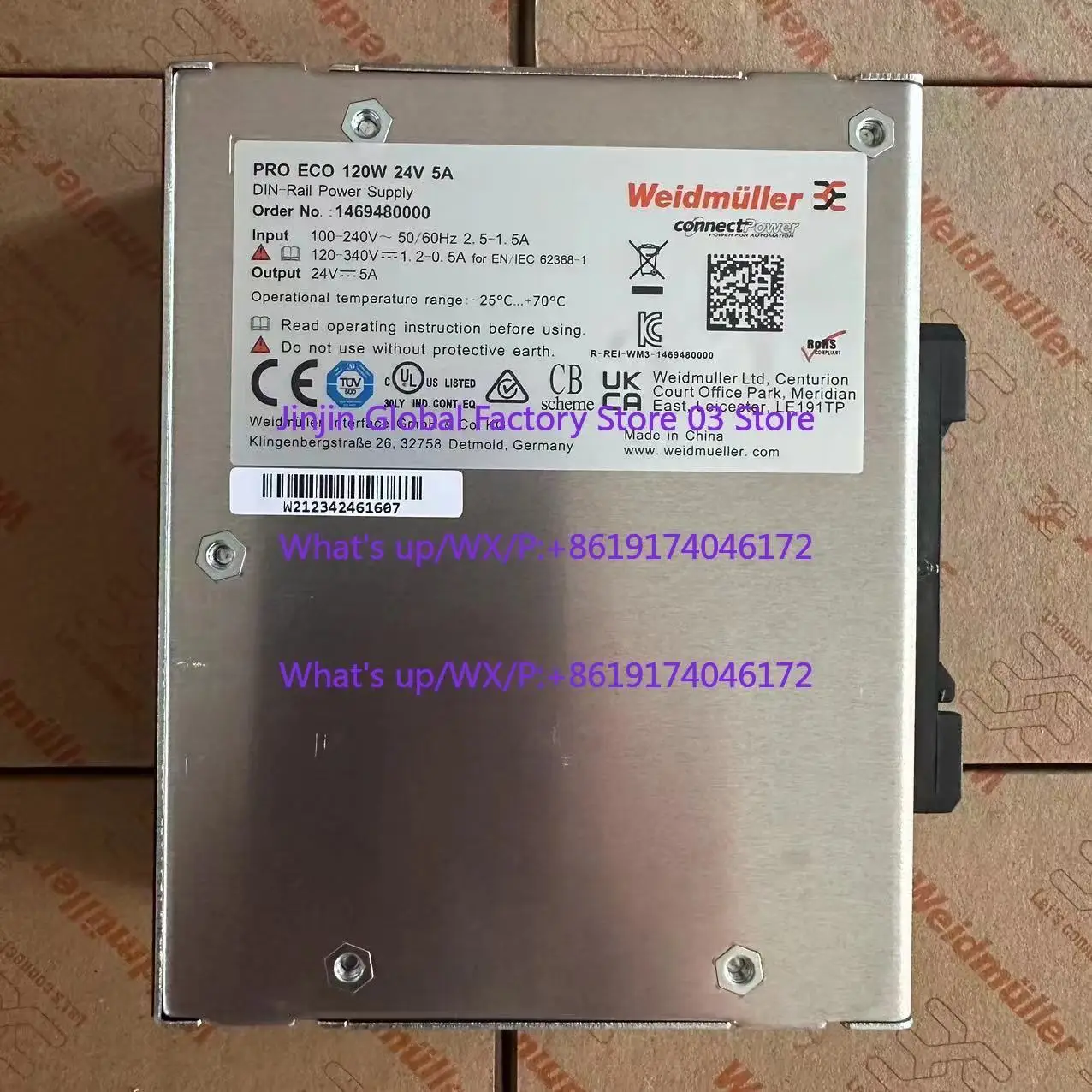 Power Supply PRO ECO 120W 24V 5A 1469480000 Power Switch Module
Power Supply PRO ECO 120W 24V 5A 1469480000 Power Switch Module