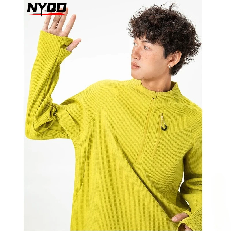 Outdoor Cycling Jerseys Waffle Knit Semi Zip Long Sleeve T-Shirt MenMoisture Wicking Quick Drying Sports Couple Antibacterial
Outdoor Cycling Jerseys Waffle Knit Semi Zip Long Sleeve T-Shirt MenMoisture Wicking Quick Drying Sports Couple Antibacterial