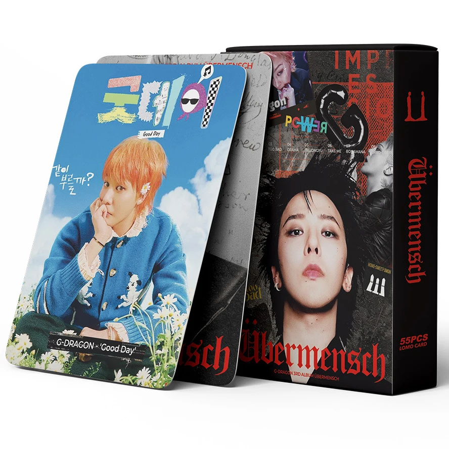 55Pcs/Set Kpop G-Dragon Ubermensch POWER Album Photocards Bigbangs Taeyang Daesung Concert Lomo Cards Fans Collection
55Pcs/Set Kpop G-Dragon Ubermensch POWER Album Photocards Bigbangs Taeyang Daesung Concert Lomo Cards Fans Collection