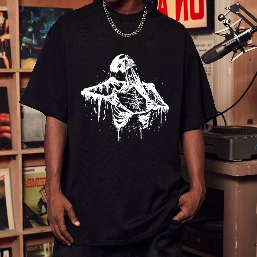 Hot Sale Vintage Skeleton Ripping Rip Cage 90s printed T Shirt Men Women Hip Hop short sleeve T-shirts Unisex 100% Cotton Tops
Hot Sale Vintage Skeleton Ripping Rip Cage 90s printed T Shirt Men Women Hip Hop short sleeve T-shirts Unisex 100% Cotton Tops