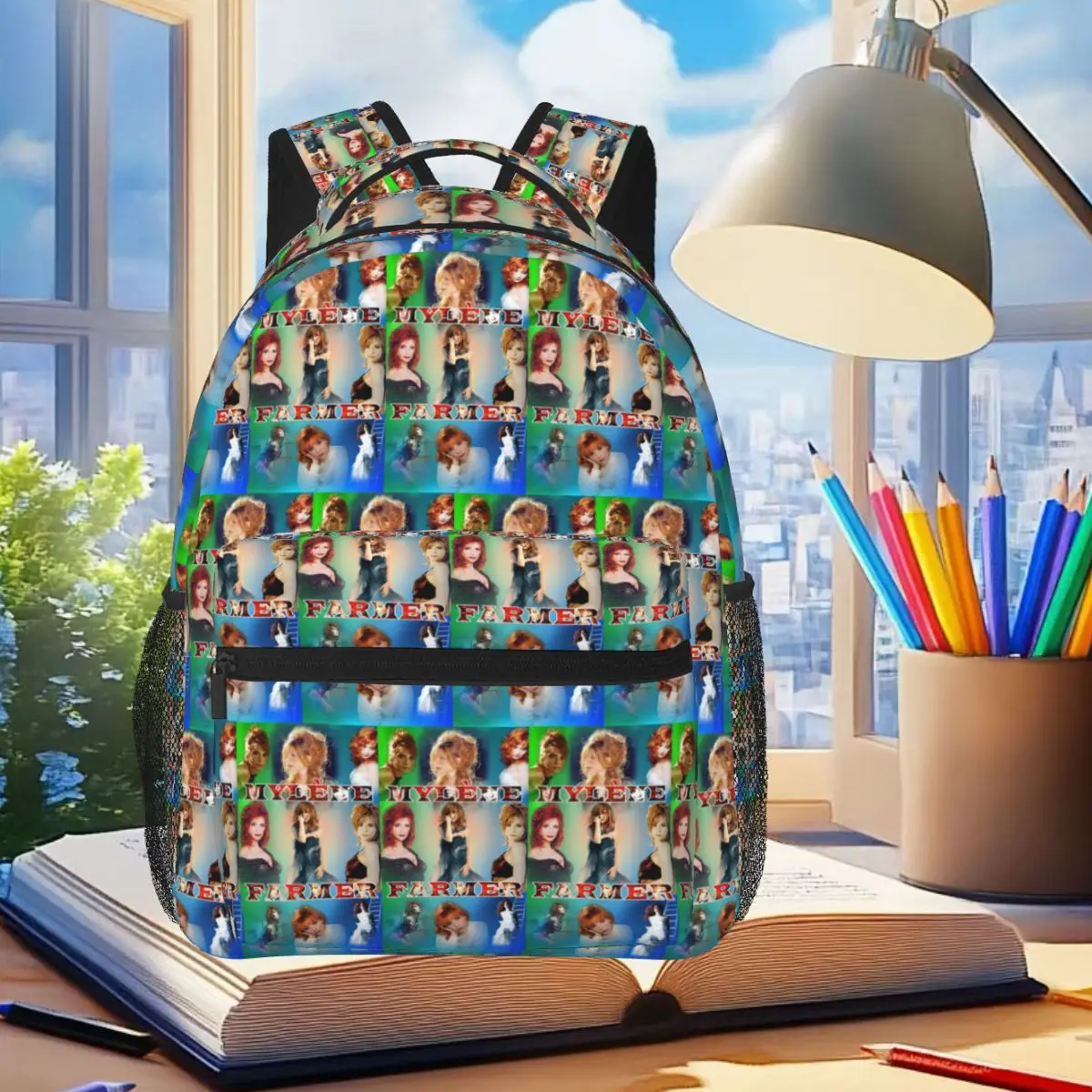 Day Gift For French Mylene Farme Backpack Student Boys Girls BookBag Kids School Bag Laptop Shoulder Bags for Men Women
Day Gift For French Mylene Farme Backpack Student Boys Girls BookBag Kids School Bag Laptop Shoulder Bags for Men Women