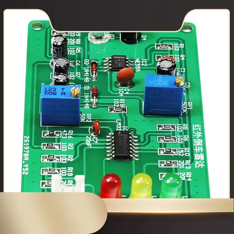 SMD Infrared Reversing Radar Practice Soldering Kit Welding Training Board For Arduino DIY EK1950-N36R
SMD Infrared Reversing Radar Practice Soldering Kit Welding Training Board For Arduino DIY EK1950-N36R