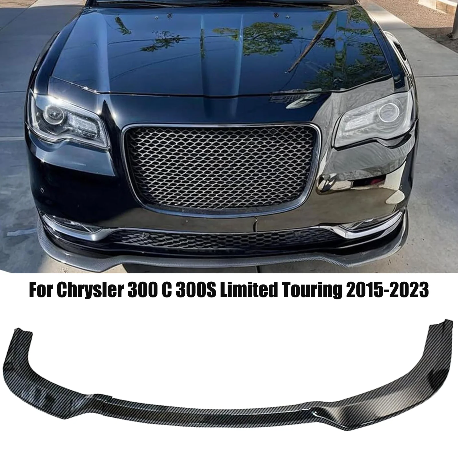 Front Bumper Lip Splitter Spoiler For Chrysler 300 C 300S Limited Touring 2015-2023 3pcs Accessories Body Kit Glossy Matte Black
Front Bumper Lip Splitter Spoiler For Chrysler 300 C 300S Limited Touring 2015-2023 3pcs Accessories Body Kit Glossy Matte Black