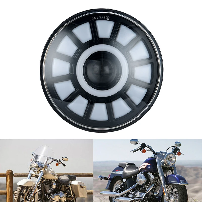 7 inch Motorcycle Headlight LED Lights Halo DRL Lamp For Royal Enfield Himalayan 400 411 650 350 Cafe Racer 7" Moto headlight
7 inch Motorcycle Headlight LED Lights Halo DRL Lamp For Royal Enfield Himalayan 400 411 650 350 Cafe Racer 7" Moto headlight