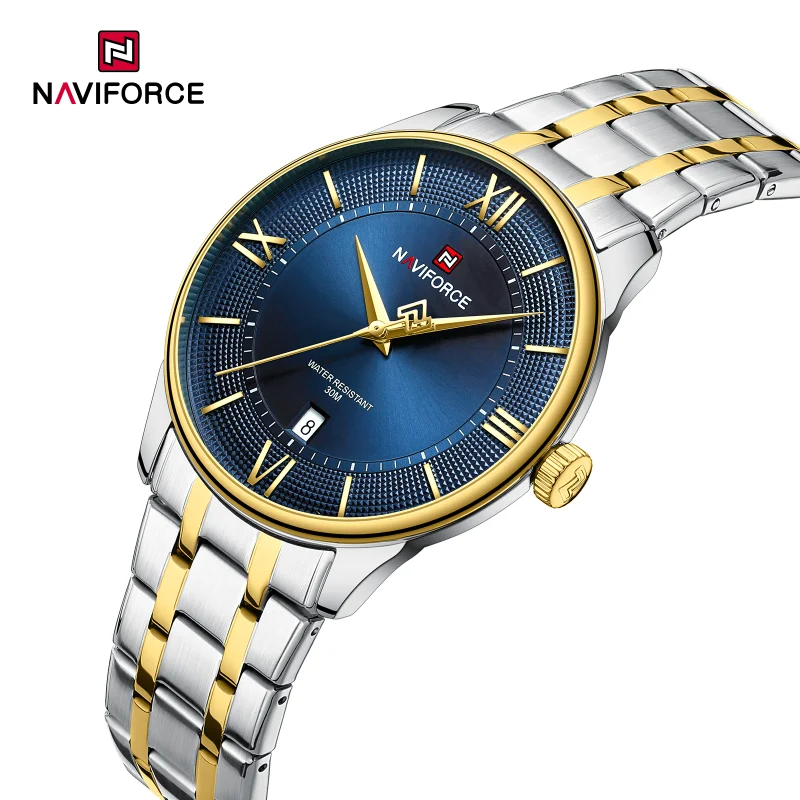 NAVIFORCE 2025 New Men's Quartz Calendar Watch Model Business Casual Waterproof Shockproof Stainless Steel Band Male Watch 2025
NAVIFORCE 2025 New Men's Quartz Calendar Watch Model Business Casual Waterproof Shockproof Stainless Steel Band Male Watch 2025