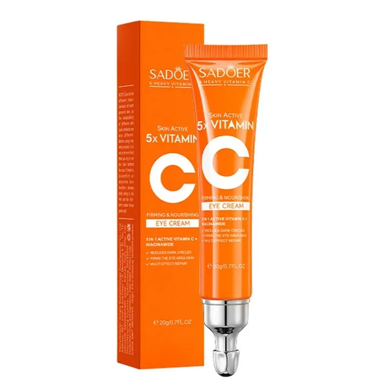 SADOER Vitamin C Eye Cream Anti Dark Circles Eyes Bags Remover Moisturizing Brightening Firming Skin Care Products Eyes
SADOER Vitamin C Eye Cream Anti Dark Circles Eyes Bags Remover Moisturizing Brightening Firming Skin Care Products Eyes