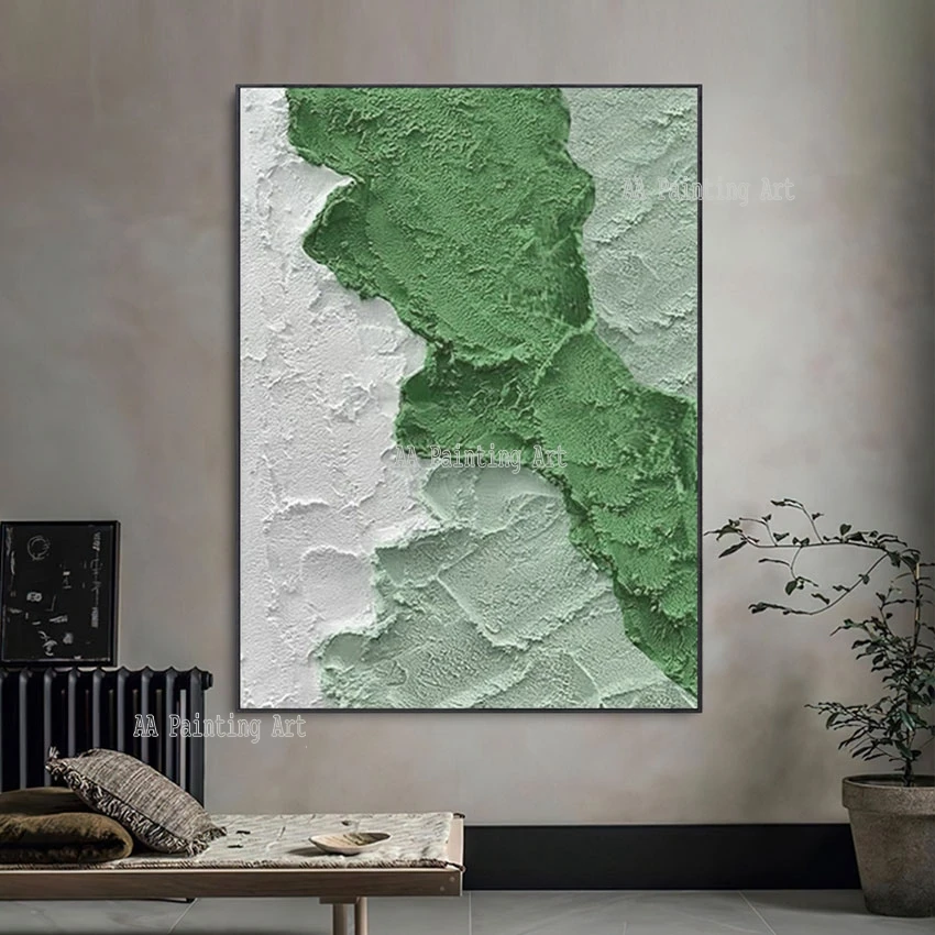 Wall Show Pieces Paintings Heavy Thick Acrylic Abstract Green Oil Painting Art Canvas Artwork For Home Entrance Decoration
Wall Show Pieces Paintings Heavy Thick Acrylic Abstract Green Oil Painting Art Canvas Artwork For Home Entrance Decoration