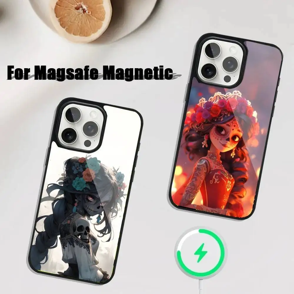 Skull Girl Catrina Mexican Phone Case For iPhone 17,16,15,14,13,12,11,Pro,Max,Plus,Mini,SE4,E Magnetic Magsafe Wireless Charging
Skull Girl Catrina Mexican Phone Case For iPhone 17,16,15,14,13,12,11,Pro,Max,Plus,Mini,SE4,E Magnetic Magsafe Wireless Charging