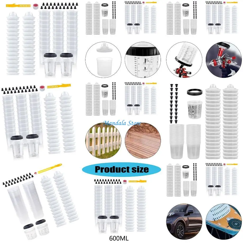U2JC Accurate Scale Paint Sprayer Mixing Cup Paint Preparation Disposable Cups
U2JC Accurate Scale Paint Sprayer Mixing Cup Paint Preparation Disposable Cups
