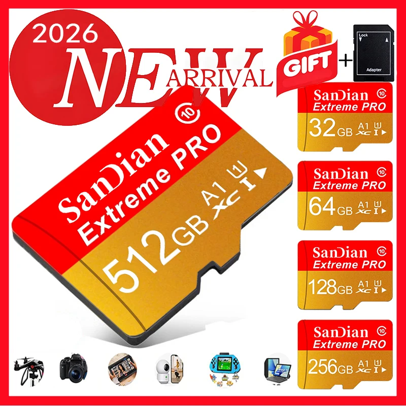 Premium Memory Card 512GB Micro TF SD Card 128GB SD Cards 64GB TF Cards 32GB X-Ray Proof A2 X-Ray Proof for PC/Smart TV
Premium Memory Card 512GB Micro TF SD Card 128GB SD Cards 64GB TF Cards 32GB X-Ray Proof A2 X-Ray Proof for PC/Smart TV