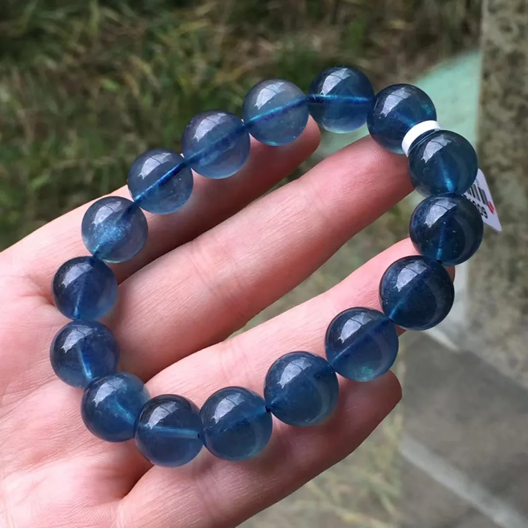 Natural Blue Aquamarine Clear Round Beads Bracelet 12.4mm Women Men Gift Fashion Brazil Deep Blue Aquamarine Jewelry AAAAA
Natural Blue Aquamarine Clear Round Beads Bracelet 12.4mm Women Men Gift Fashion Brazil Deep Blue Aquamarine Jewelry AAAAA