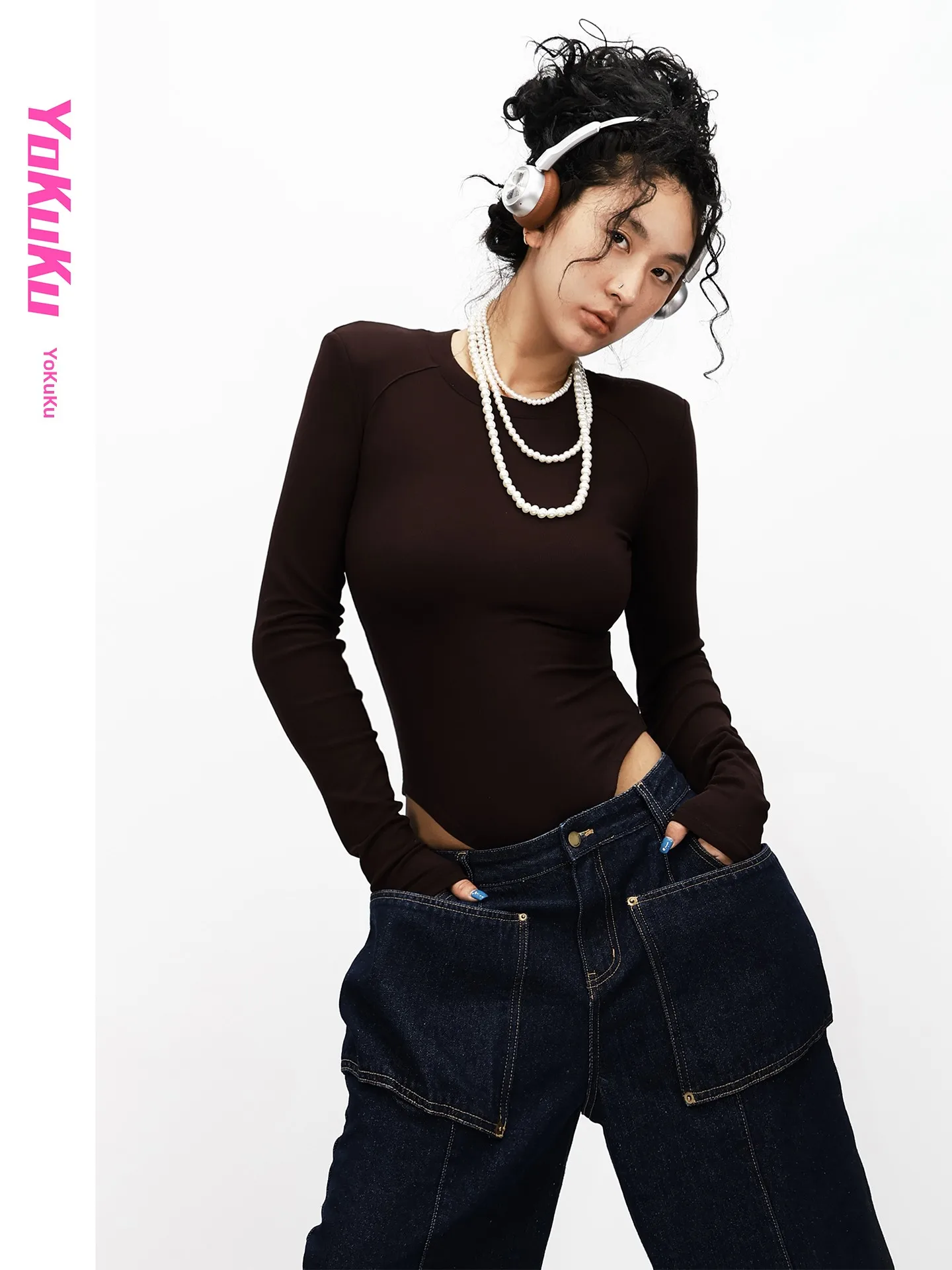 Slimming Effect American Style Shoulder Top Women's Bottoming One-Piece Clothes Exposing Waist Personalized Commute Style
Slimming Effect American Style Shoulder Top Women's Bottoming One-Piece Clothes Exposing Waist Personalized Commute Style