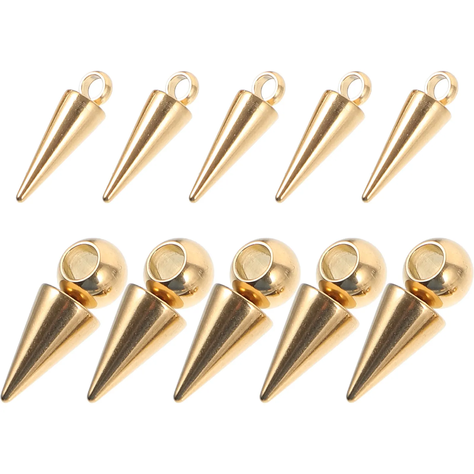20Pcs Delicate Cone Charms for Necklace Jewelry Making DIY Crafts Pendant Gifts Cone Charms Pendant for DIY Decor
20Pcs Delicate Cone Charms for Necklace Jewelry Making DIY Crafts Pendant Gifts Cone Charms Pendant for DIY Decor