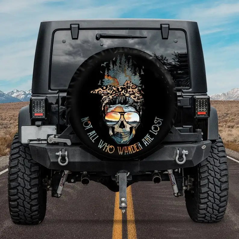 Not all strays get lost - Skull Mom takes the lead with car spare tire cover gift SUV truck tires for mother
Not all strays get lost - Skull Mom takes the lead with car spare tire cover gift SUV truck tires for mother