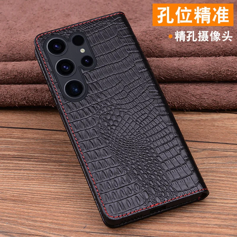 Luxury Genuine Genuine Leather Magnet Clasp Phone Case For Samsung Galaxy S25 S24 S23 S22 Ultra Plus Kickstand Holster Cover
Luxury Genuine Genuine Leather Magnet Clasp Phone Case For Samsung Galaxy S25 S24 S23 S22 Ultra Plus Kickstand Holster Cover