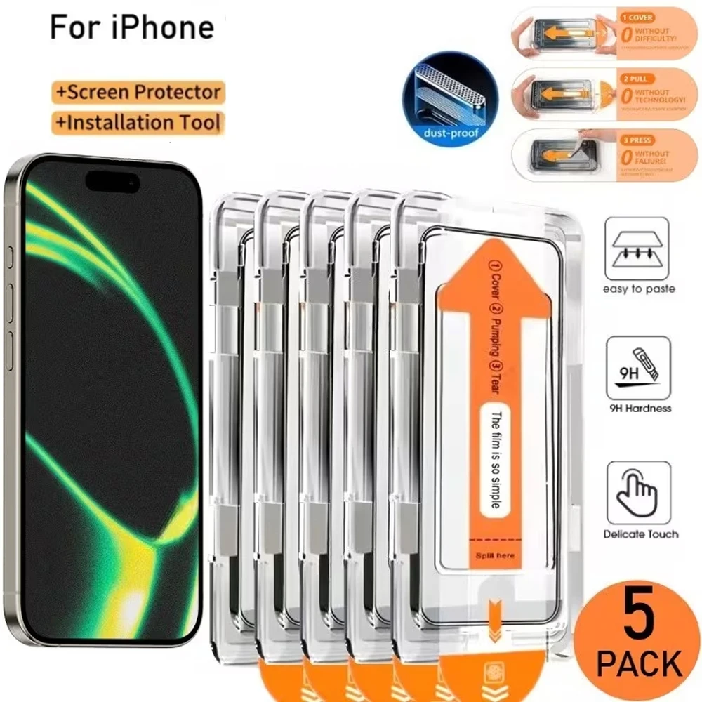 1-5Pcs Dust-Free Installation HD Screen Protector for iPhone 14 Pro Max for iPhone 14 Pro for iPhone 14 Plus Tempered Glass Film
1-5Pcs Dust-Free Installation HD Screen Protector for iPhone 14 Pro Max for iPhone 14 Pro for iPhone 14 Plus Tempered Glass Film