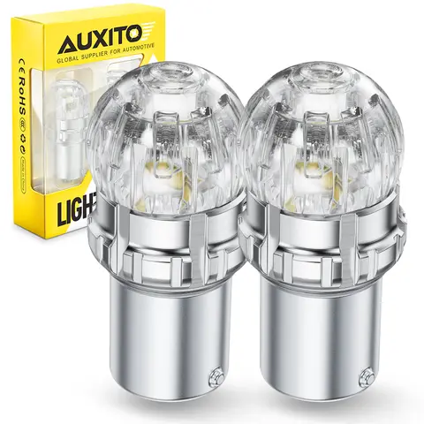 AUXITO 1156 BA15S P21W LED Canbus T20 W21/5W 7443 1157 P21/5W BAY15D W21W LED DRL Tail Brake Signal Lights Red White Amber 12V