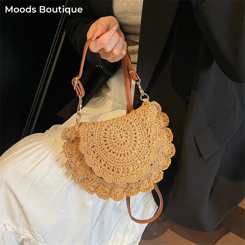 Boho Crochet Shoulder Bags For Women Straw Woven Handmade Lightweight Cross Body Bag 2026 Summer Latest Designer Beach Handbags
Boho Crochet Shoulder Bags For Women Straw Woven Handmade Lightweight Cross Body Bag 2026 Summer Latest Designer Beach Handbags