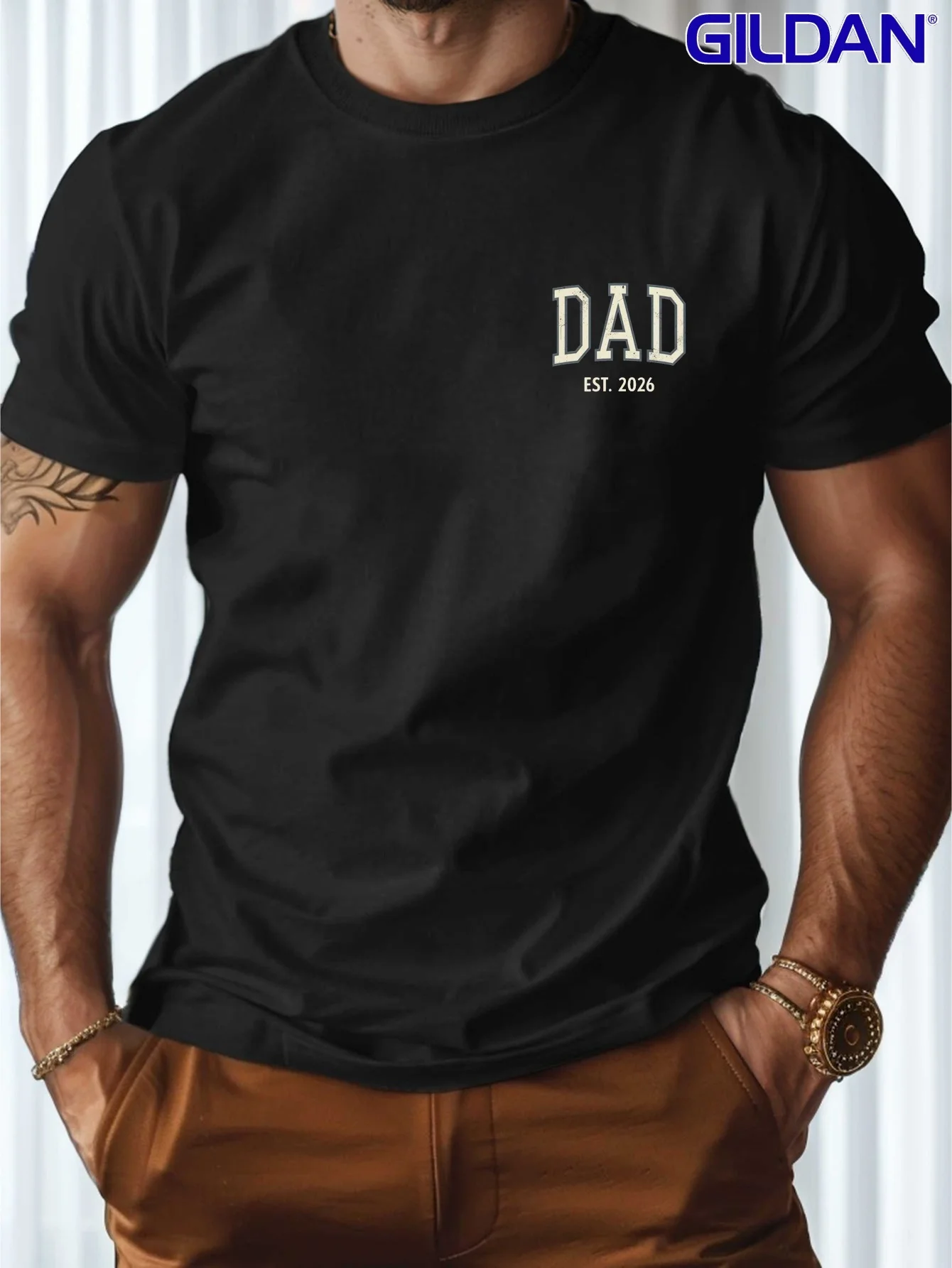 Men's 2026 Dad Varsity Tee, Cotton Red 'DAD' 2026 Birth Year Tee
Men's 2026 Dad Varsity Tee, Cotton Red 'DAD' 2026 Birth Year Tee
