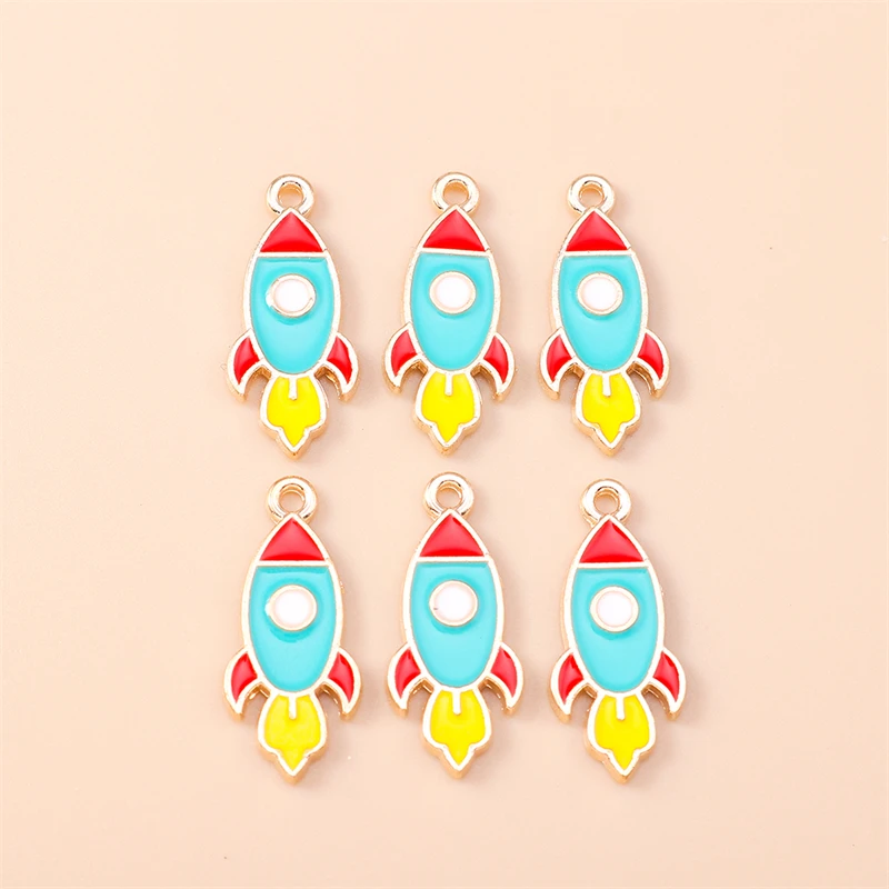 20pcs 11x25mm Cute Enamel Rocket Charms Pendants for Jewelry Making Drop Earrings Necklaces Bracelets DIY Crafts Accessories 
20pcs 11x25mm Cute Enamel Rocket Charms Pendants for Jewelry Making Drop Earrings Necklaces Bracelets DIY Crafts Accessories