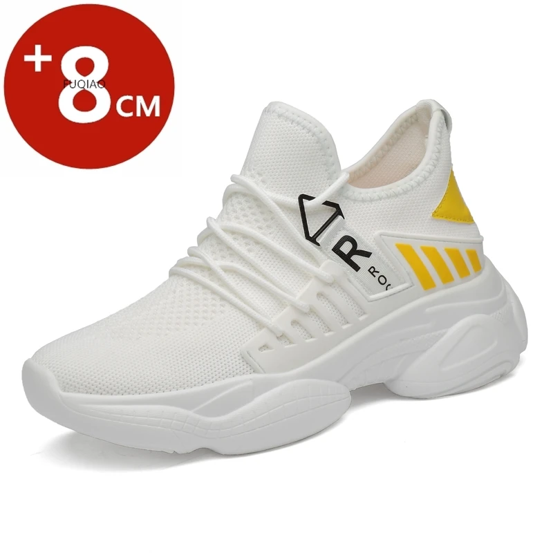 Спортивные кроссовки, мужская обувь-лифт для мужчин, повседневная сетчатая летняя стелька для отдыха, увеличивающая рост, 8 см
Спортивные кроссовки, мужская обувь-лифт для мужчин, повседневная сетчатая летняя стелька для отдыха, увеличивающая рост, 8 см