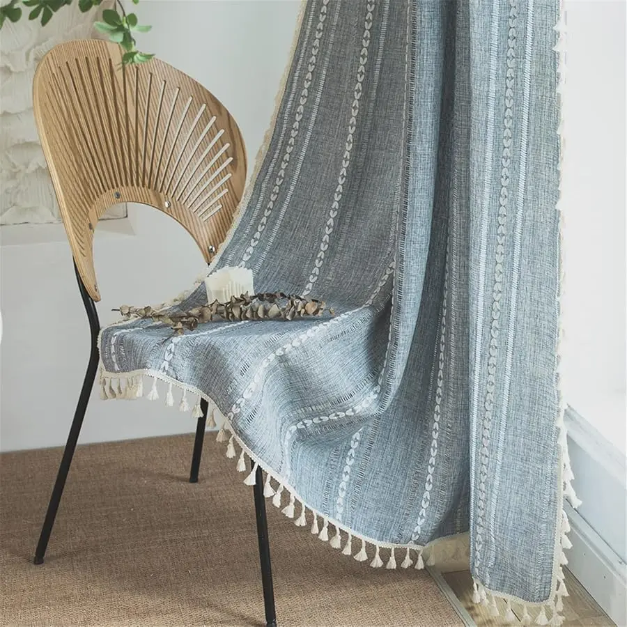 Boho Curtains 84 Inches Long for Bedroom Li ing Room,Semi-Blackout French Country Linen Embroidery intage Chic Tassels Hollow W
Boho Curtains 84 Inches Long for Bedroom Li ing Room,Semi-Blackout French Country Linen Embroidery intage Chic Tassels Hollow W