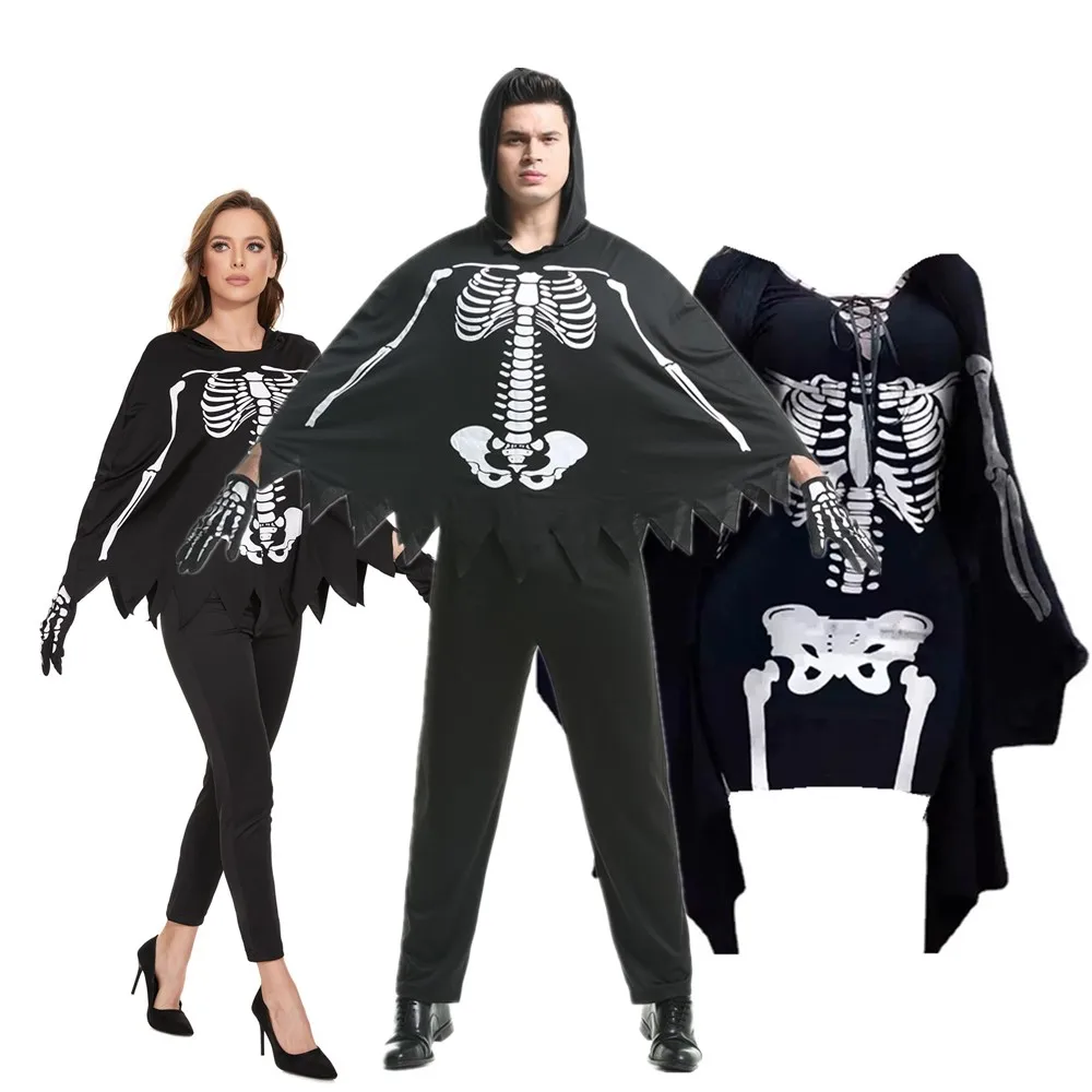 Halloween Carnival Mexican Day of the Dead Gothic Skeleton Ghost Bride Costume Horror Zombie Vampire Couple Role Playing Costume
Halloween Carnival Mexican Day of the Dead Gothic Skeleton Ghost Bride Costume Horror Zombie Vampire Couple Role Playing Costume