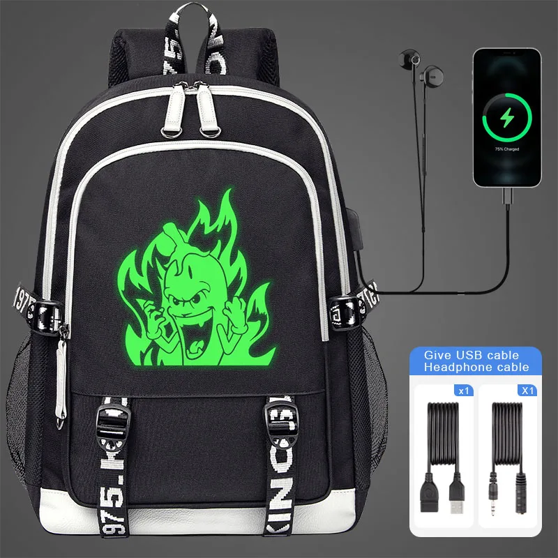 Edison Pts Fluorescent Luminous Kids Backpack Boy Girl school bag Men large capacity school backpack Fashion USB Laptop Bagpack
Edison Pts Fluorescent Luminous Kids Backpack Boy Girl school bag Men large capacity school backpack Fashion USB Laptop Bagpack