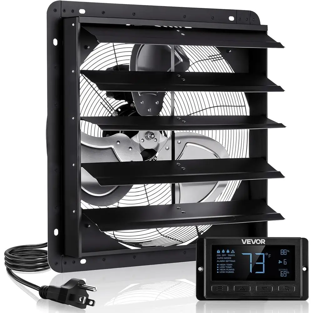 20 inch Exhaust an, Wall Mounted Attic an with Variabl, Temperature & Huity Controller, 2900 CM, Automatic Shutter
20 inch Exhaust an, Wall Mounted Attic an with Variabl, Temperature & Huity Controller, 2900 CM, Automatic Shutter