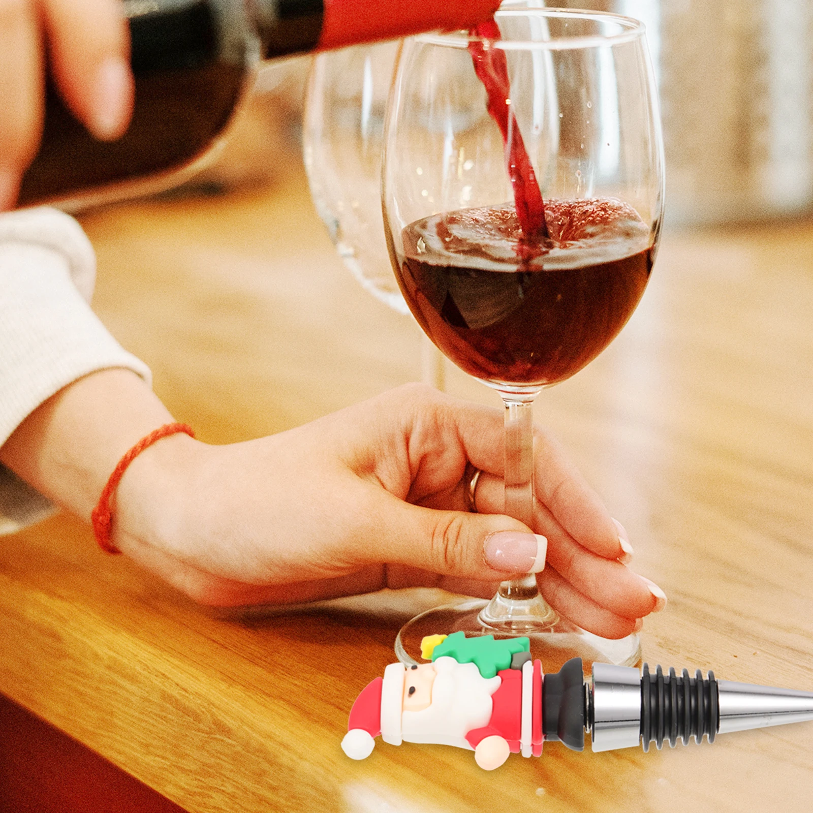 4Pcs Bottle Stoppers Christmas Decorative Vacuum Sealer Reusable Beverage Corks For Party Accessories Household Plug
4Pcs Bottle Stoppers Christmas Decorative Vacuum Sealer Reusable Beverage Corks For Party Accessories Household Plug