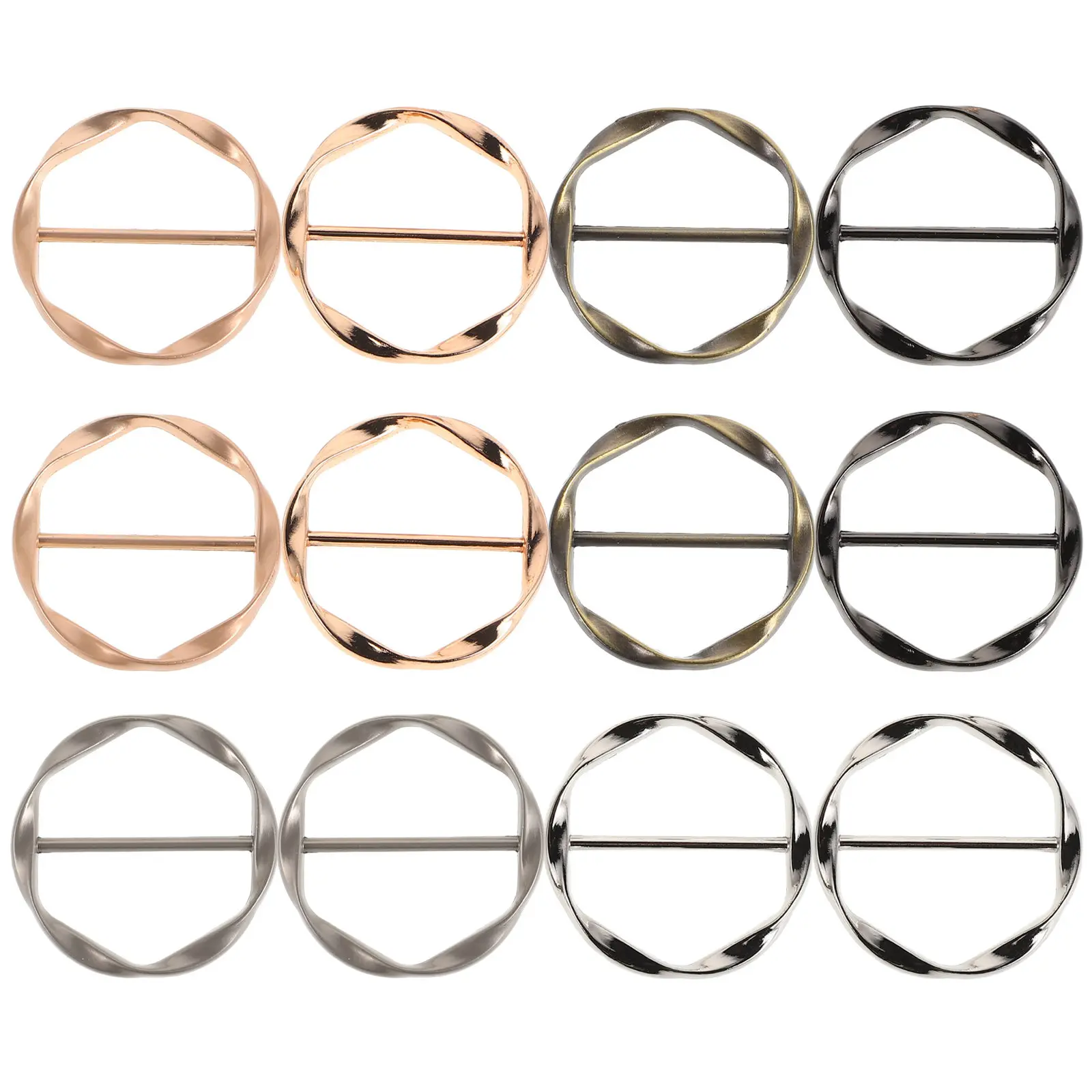 12Pcs Shirt Clips Women Clothing Buckles Adjustable Hem Fixing Rings Scarf Shawl Clips Clothes Clasps Metal Accessories
12Pcs Shirt Clips Women Clothing Buckles Adjustable Hem Fixing Rings Scarf Shawl Clips Clothes Clasps Metal Accessories