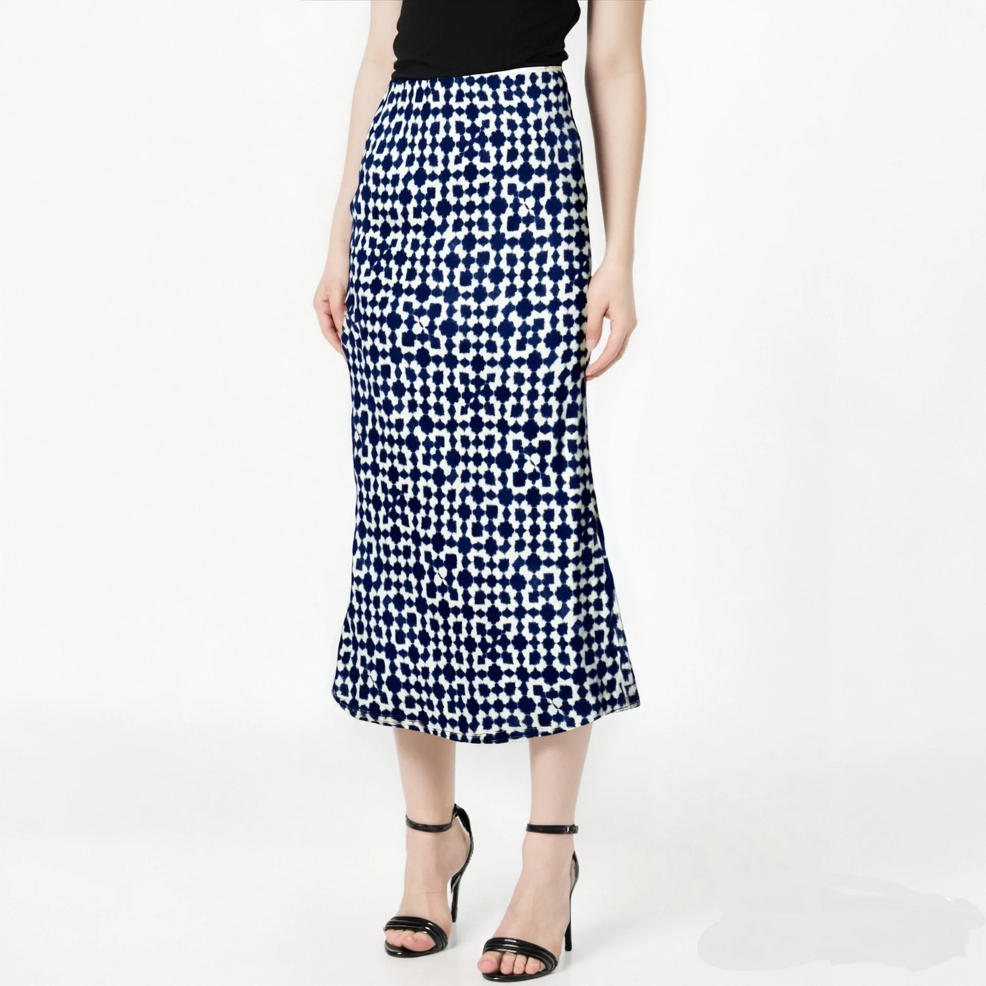 Dave&di Skirt Woman Clothing Faldas Skirts Simple And Fashionable Blue And White Geometric Pattern Fish Tail Skirt
Dave&di Skirt Woman Clothing Faldas Skirts Simple And Fashionable Blue And White Geometric Pattern Fish Tail Skirt