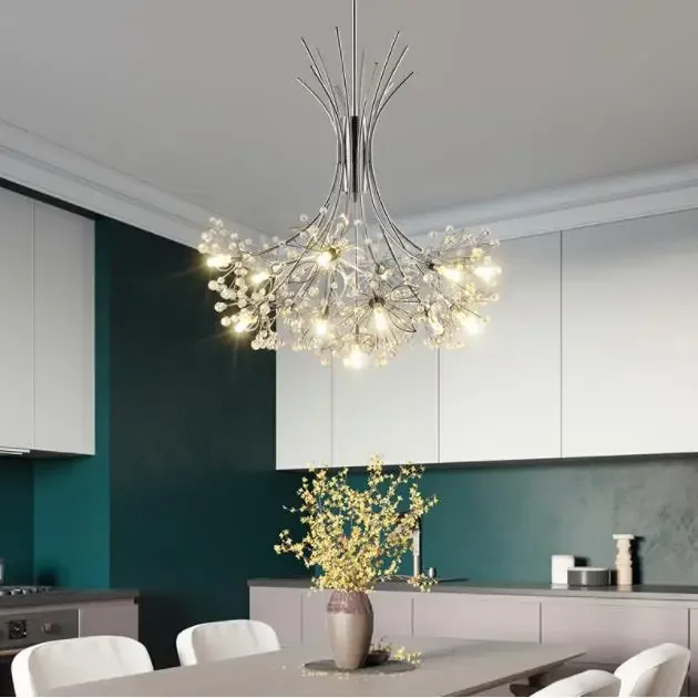 Modern LED Dandelion chandelier lighting Nordic restaurant pendant lamps bedroom fixtures dining room crystal hanging lights
Modern LED Dandelion chandelier lighting Nordic restaurant pendant lamps bedroom fixtures dining room crystal hanging lights