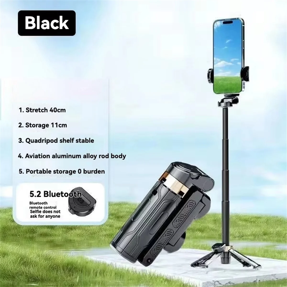 ARY-fMini Selfie Stick Portable Universal Floor Standing Four Legged Mobile Camera DSLR Artifact for Outdoor Travel
ARY-fMini Selfie Stick Portable Universal Floor Standing Four Legged Mobile Camera DSLR Artifact for Outdoor Travel