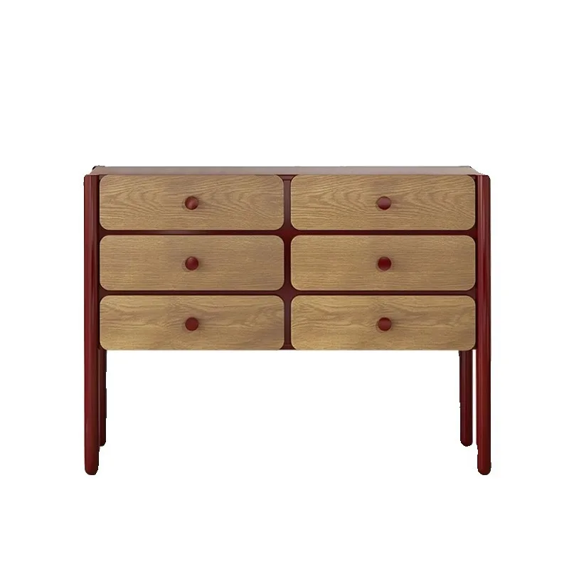 Simple retro red high-footed dining room dining side cabinet living room bedroom locker
Simple retro red high-footed dining room dining side cabinet living room bedroom locker