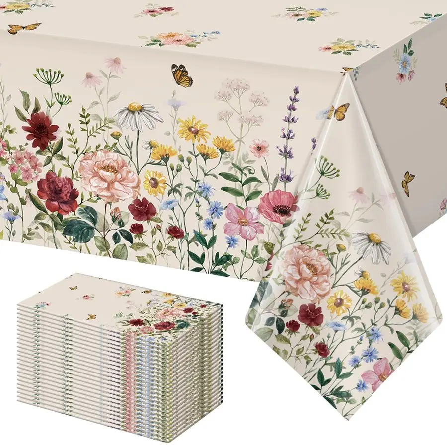 Салфетки для стола с весенним цветочным принтом, одноразовые пластиковые скатерти с бабочками и полевыми цветами, прямоугольные покрытия для столов на Пасху, День рождения и другие праздники.
Салфетки для стола с весенним цветочным принтом, одноразовые пластиковые скатерти с бабочками и полевыми цветами, прямоугольные покрытия для столов на Пасху, День рождения и другие праздники.